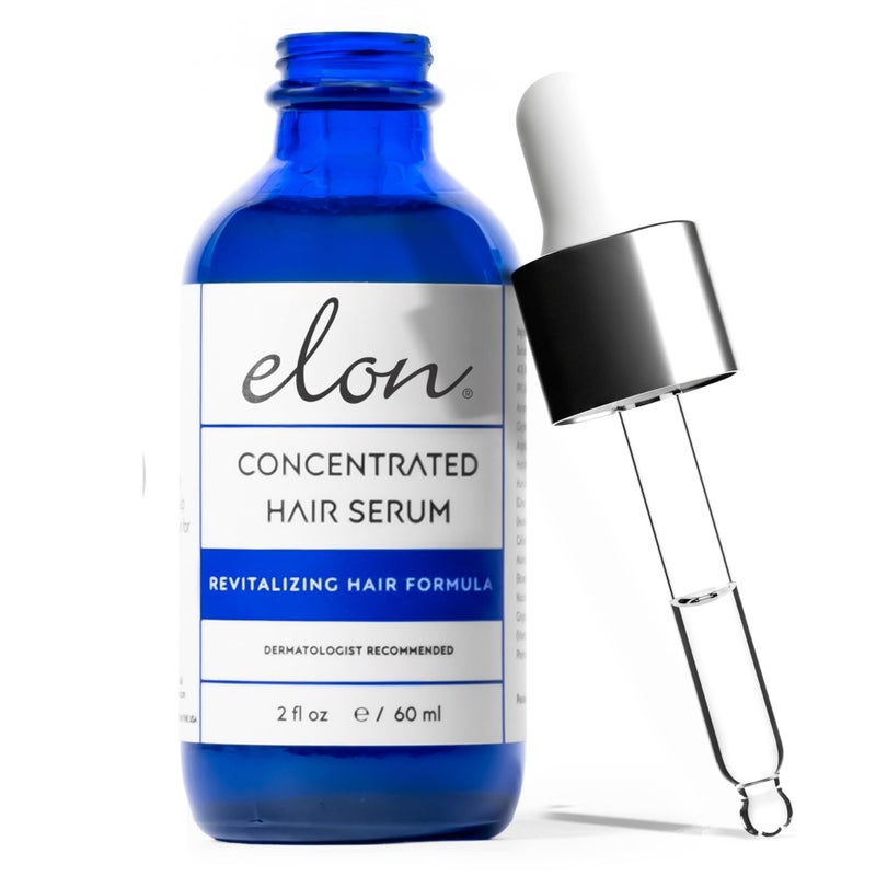 Elon Concentrated Hair Serum for Hair Growth - Revitalizing Scalp Serum for Hair Growth- Extra Strength DHT Blocker, Paraben-Free (2 Fl Oz) - Image 1